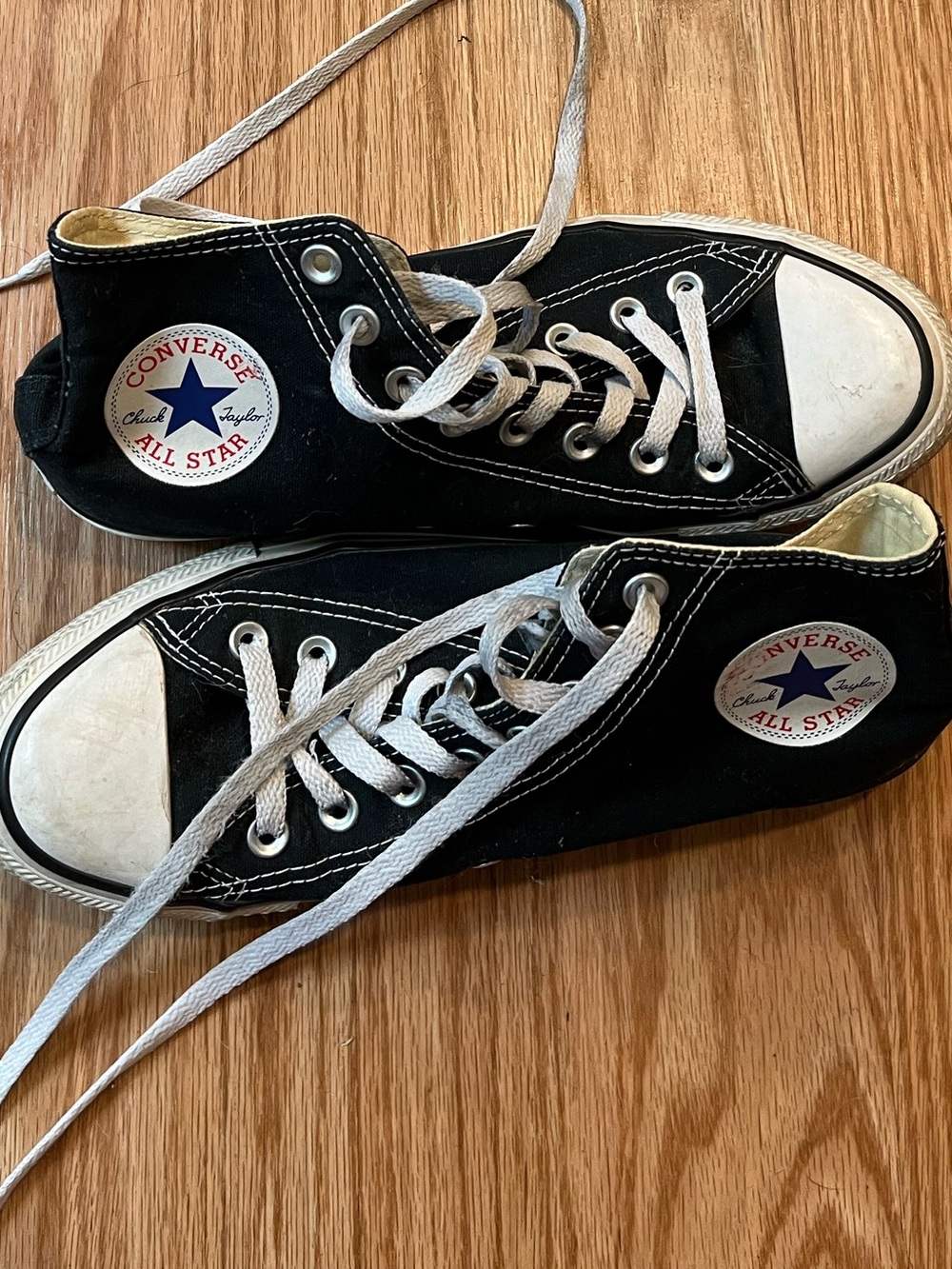 Black Converse Chuck Taylor All Star High Top Sneakers - W Size 9